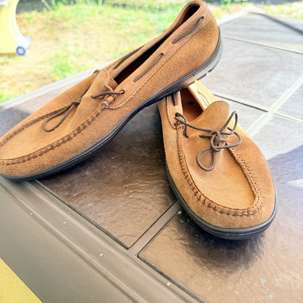 Alden Cape Cod Men's 11.5 D Handsewn Snuff Suede Camp Moccasin H154 Collection